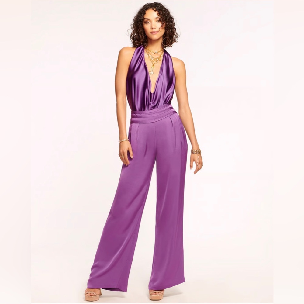 NEW Ramy Brook satin wide leg pants Size 2